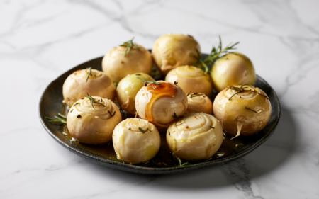 Keto Honey-Glazed Turnips